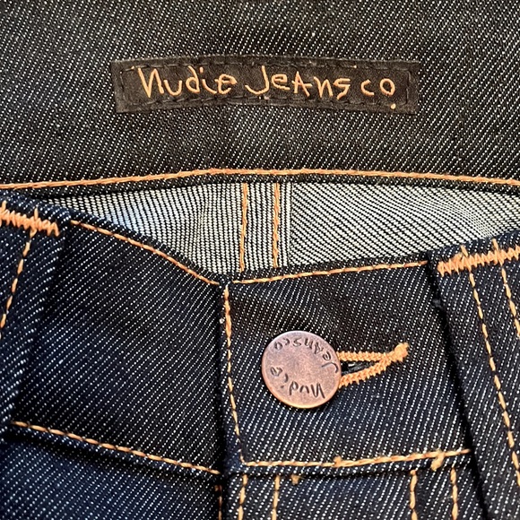 NUDIE JEANS CO. Lean Dean Dry Denim Jeans (UNWORN, BRAND NEW)  // Size 27Wx30L - Picture 6 of 9